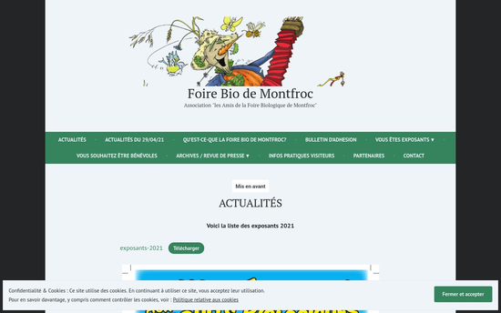wordpress | Foire Bio de Montfroc Association « les Amis de la Foire Biologique de Montfroc »