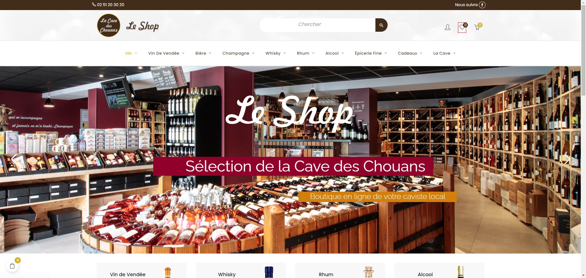 La cave des Chouans | Le shop Caviste indépendant en Vendée